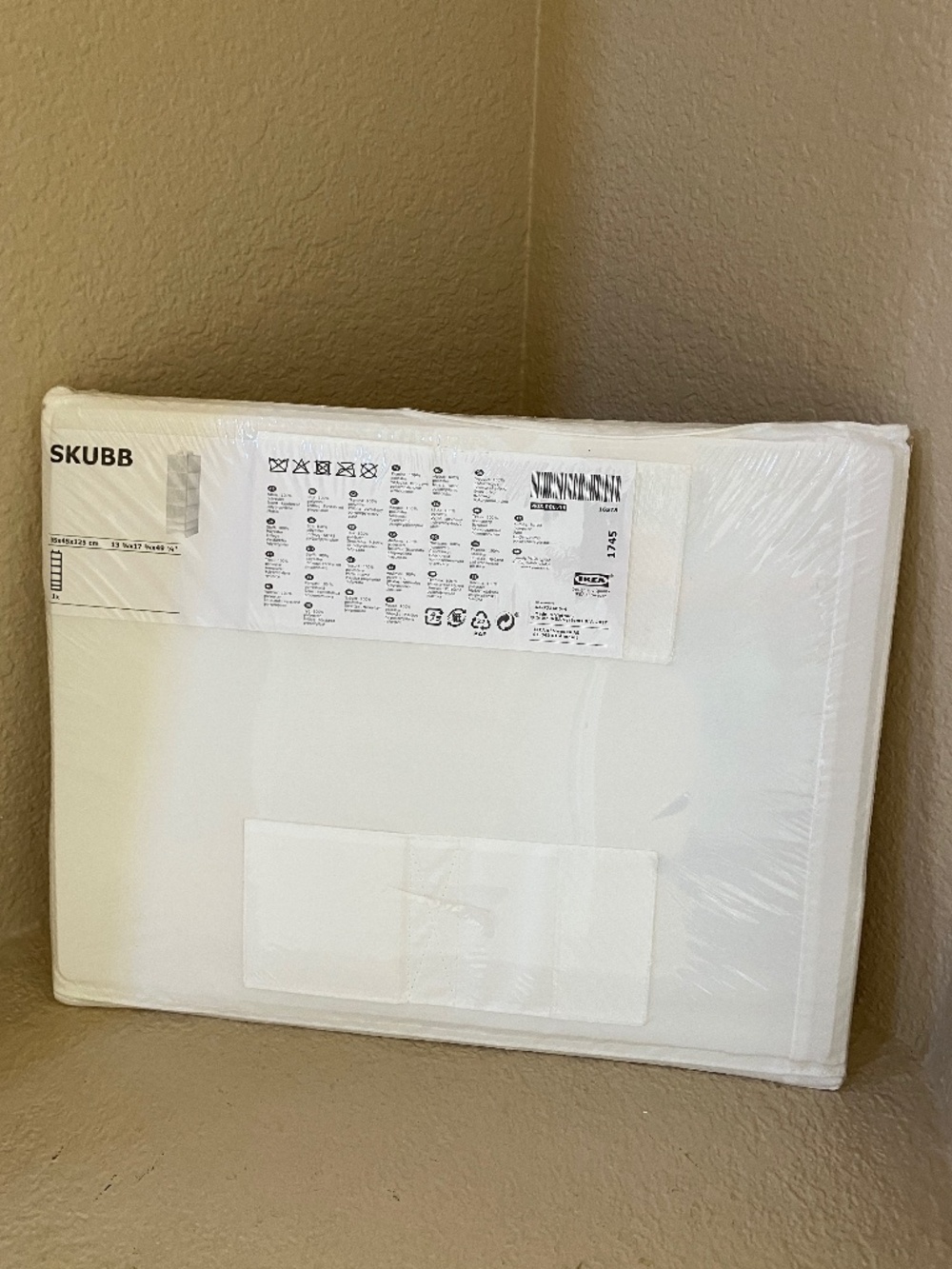 IKEA SKUBB Closet Organizer with 6 Compartments Storage White 403.000.49